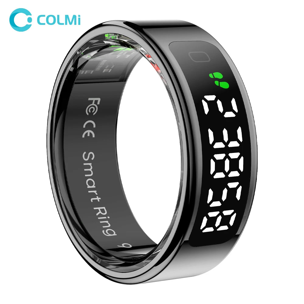Anel Inteligente COLMI R12 com Tela Touch, Carregamento Sem Fio e Monitor de Saúde – 5ATM à Prova D’Água